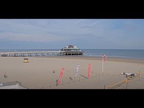 Live Blankenberge Beach and Pier Webcam in West Flanders, Belgium