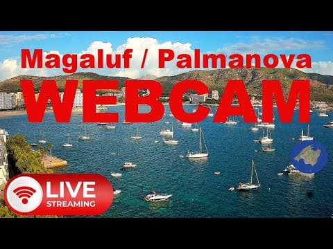 Magaluf Live Webcam views Palmanova and Playa Son Matias Beach, Spain
