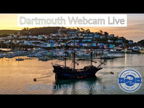 Dartmouth Webcam from Embankment Bistro in Devon, UK