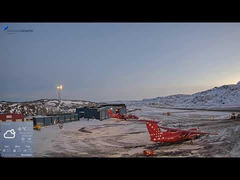 Live Ilulissat Airport North Webcam, Greenland, DK