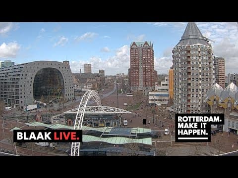 Live Rotterdam Blaak Street Webcam Netherlands