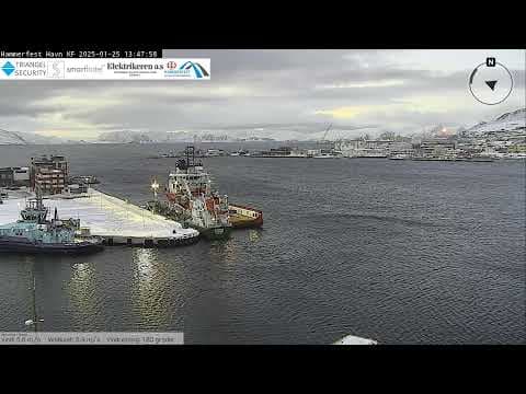 Live Hammerfest Havn Port Webcam, Norway