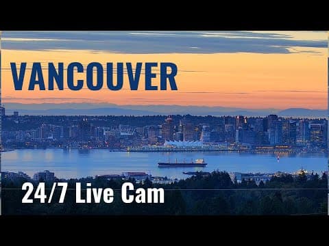 Live Vancouver Harbour Cruise Ship Webcam, BC, Canada