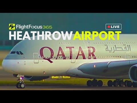 Live London Heathrow Airport plane spotting Webcam, England, UK