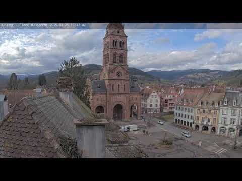 Webcam view of Market Square in Munster, France