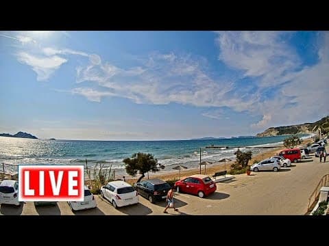 Live Arillas Beach Webcam Stream Corfu, Greece
