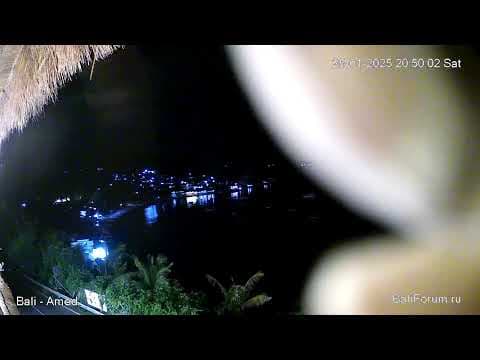Live Beach Webcam Jemeluk Amed Bay, Bali, Indonesia