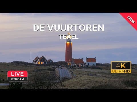 Live Vuurtoren Texel Lighthouse Webcam De Cocksdorp, Netherlands