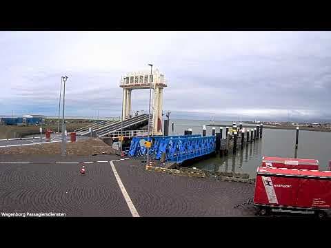 Live Webcam View of Lauwersoog Ferry Terminal in Groningen, Netherlands
