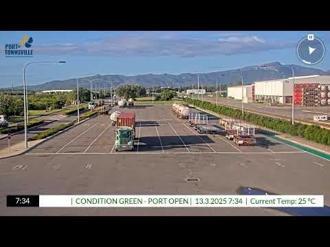Live Townsville Port Truck Queue Webcam