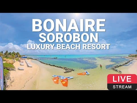 Live Dunkerbeck Pro Center Webcam at Sorobon Luxury Beach Resort, Bonaire, NL