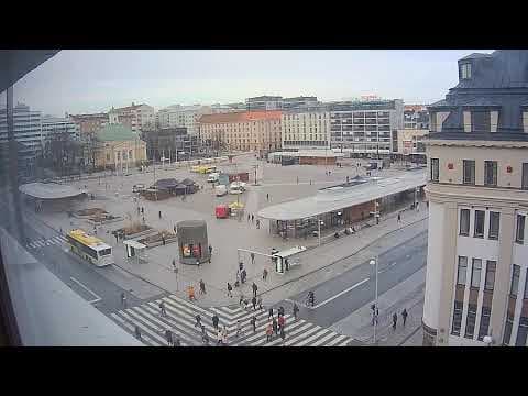 Torilive Webcam view of Turku's Market Square, Finland