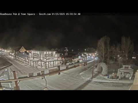 Jackson Town Square Cache and Broadway Live Webcam, Wyoming