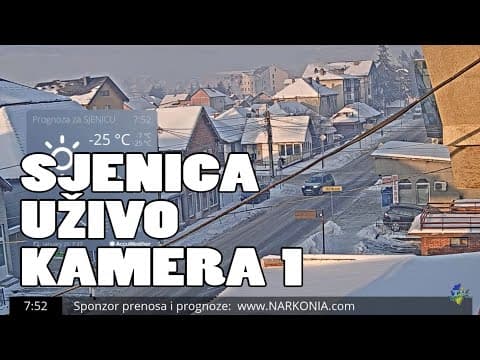 Milorada Jovanovica Street webcam Sjenica, Serbia