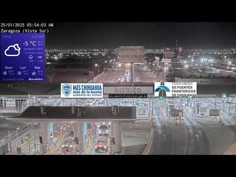 Webcam of Mexico's Zaragoza International Bridge South
