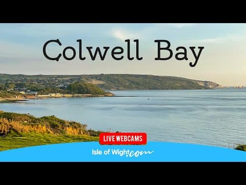 Live Colwell Bay &amp; Hurst Castle Webcam, Isle of Wight, England