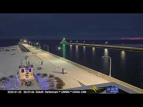 Live HD Webcam Duluth Ship Canal Minnesota, USA