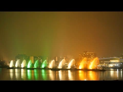 Lake Biwa Flower Fountain Live streaming HD Webcam, Japan
