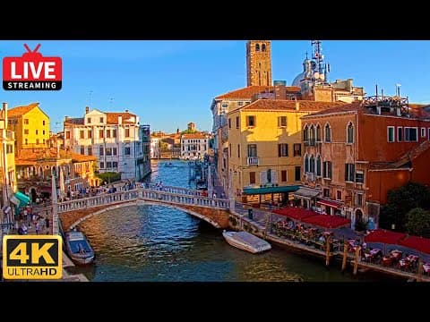 Live HD Webcam of Guglie Bridge in Venice, Italy