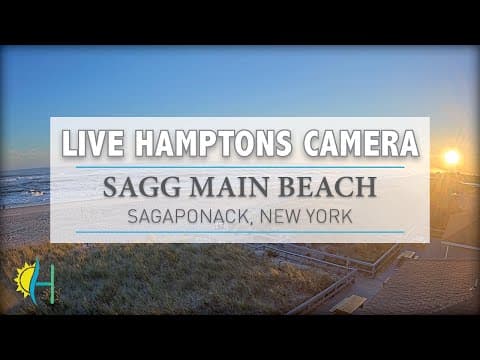 Watch the Sagg Main Beach Webcam live in Sagaponack, New York, USA