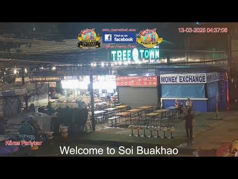 Soi Buakhao, Pattaya, Thailand Live HD Webcam