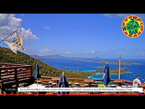 HD Live Webcam Windmill Bar, St. John, U.S. Virgin Islands