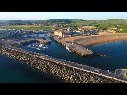 Live Panoramic Webcam Bridport Harbour West Bay, England