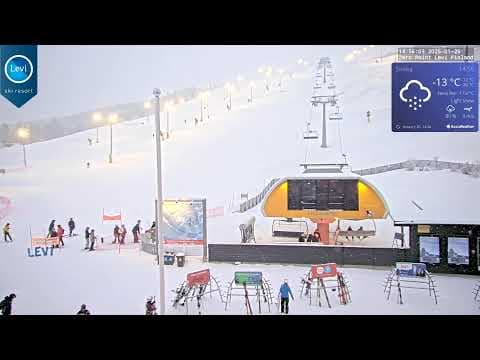 HD Live Cam in Zero Point Levi Ski Resort, Finland