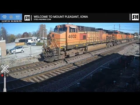 Live Mt. Pleasant Coffee Depot Rail Webcam, IA, USA