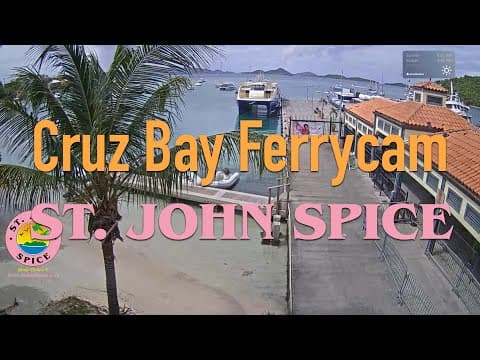Cruz Bay Ferry Dock HD Live Cam, Virgin Islands