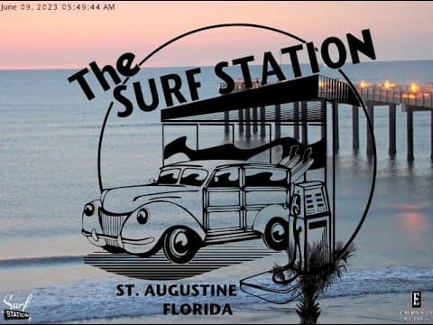Live Surf Station Pier Webcam, St. Augustine Beach, FL, USA