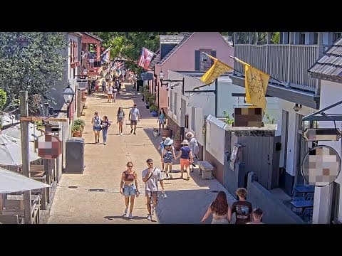Live St. George Street Webcam St. Augustine, Florida, USA