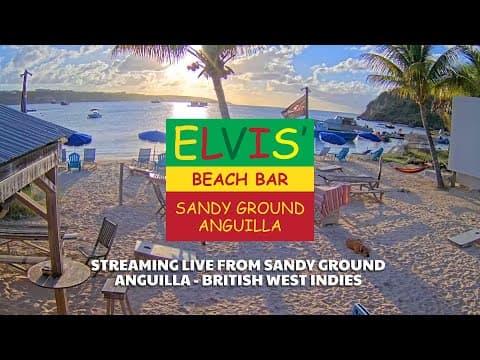 Live Webcam Elvis' Beach Bar on Sandy Ground, Anguilla