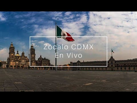 Zocalo Main Square Live HD Webcam, Mexico City