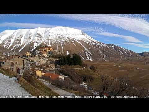 Live Webcam Castelluccio di Norcia, Monti Sibillini, Italy