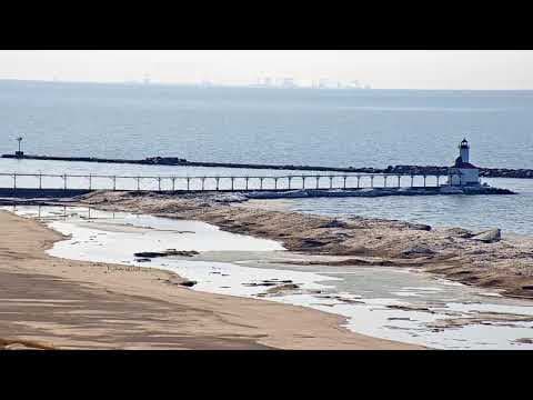 Live LaPorte County Beach Webcam, Michigan City, Indiana, USA