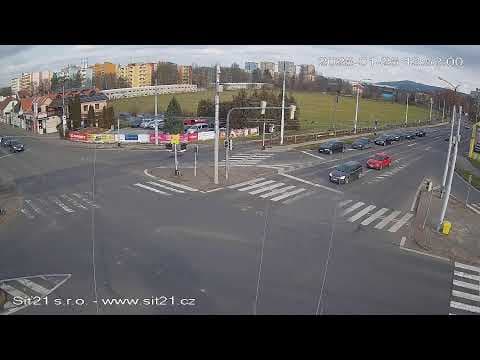 Live Webcam Kvitkovice Crossroads Otrokovice, Czechia