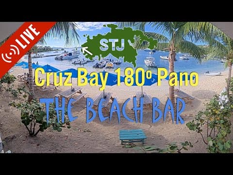 Live Webcam Beach Bar Sunset Cruz Bay, St. John, USVI