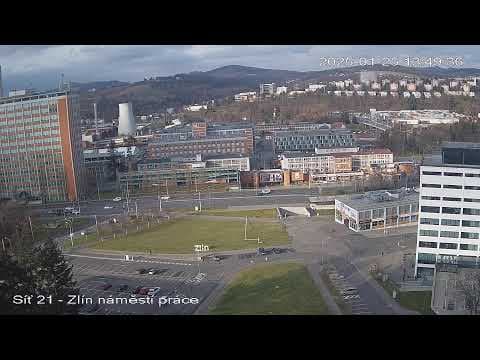 Live Namesti Prace Webcam Square, Zlin, Czechia