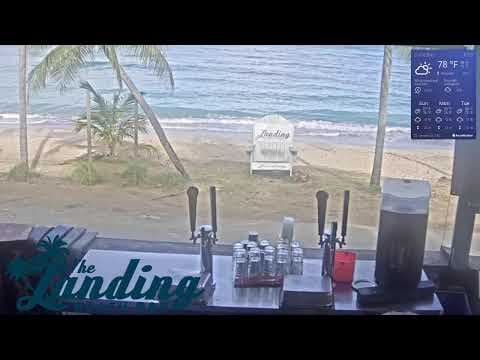 Live Webcam The Landing Beach Bar, Cane Bay, USVI