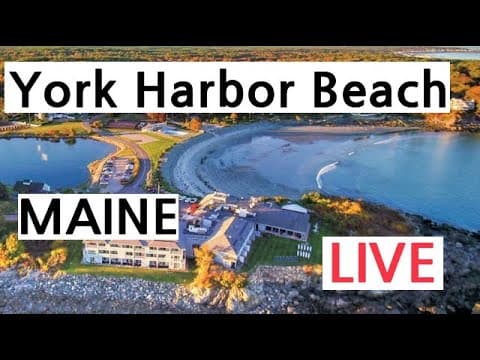 Stage Neck Inn Live HD Webcam York Harbor Beach, ME, USA