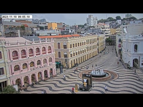 Largo do Senado Square Live Webcam, Macau, China