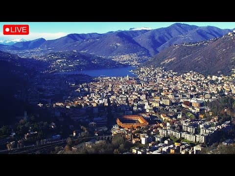 Webcam of Lake Como Skyline in Lombardy, Italy
