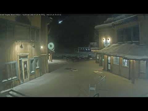 Live Webcam Grand Targhee Plaza entrance, Alta, WY, USA