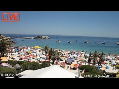 Live Webcam Clifton 4th Beach, Cape Town, South Africa