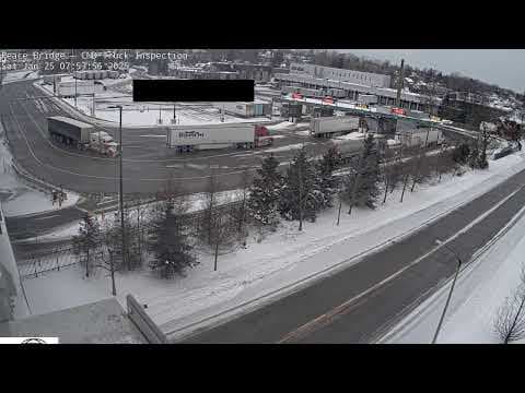 Live Cam Canada Bound Truck Inspection Fort Erie, ON