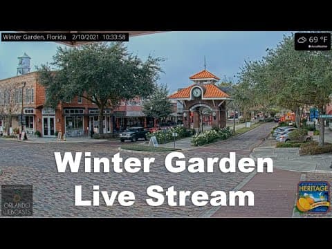 Live HD Webcam Downtown Winter Garden, Florida, USA