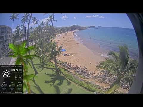 Hale Pau Hana Surf Webcam Kamaole Beach Park II, Kihei, HI, USA