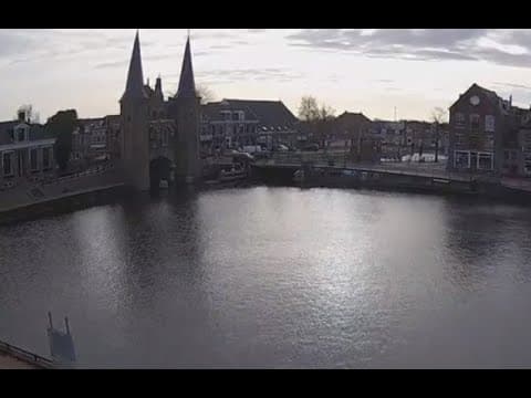Live Kolk Waterpoort HD Webcam Sneek, NL