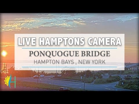 Live Ponquogue Bridge Webcam, Hampton Bays, NY, USA